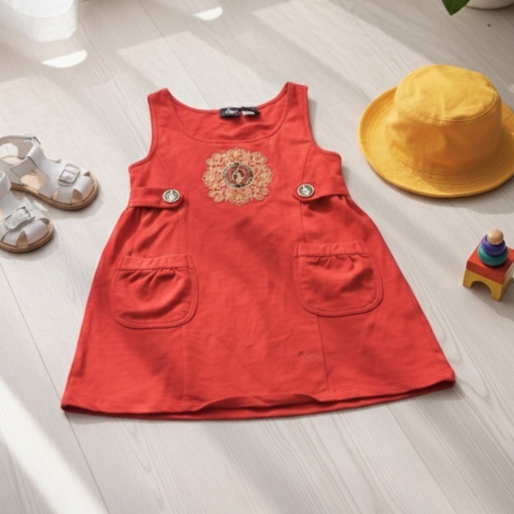 BABY PHAT Y2K Girls Cherry Red Baby Phat Dress